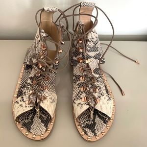 Ivy Kirzhner Lace Up Sandals Size 7.5